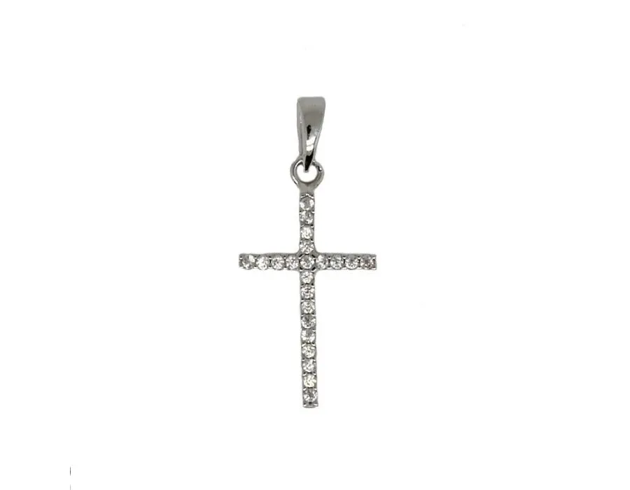 obrazek 1 Piękny cyrkoniowy krzyż  20x12mm