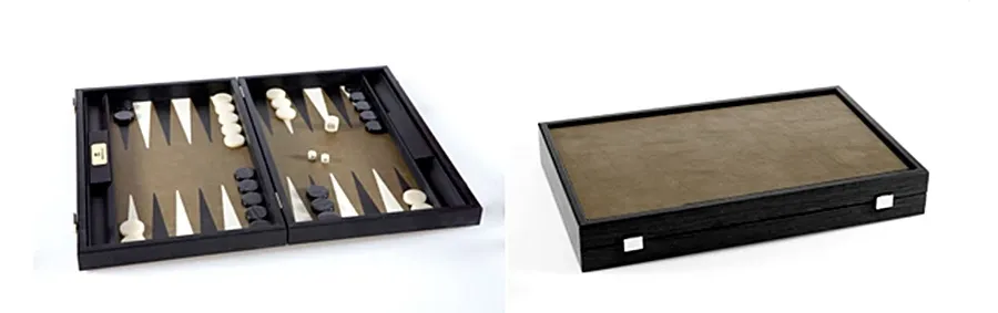 obrazek 1 Oliwkowy zestaw do gry w backgammon