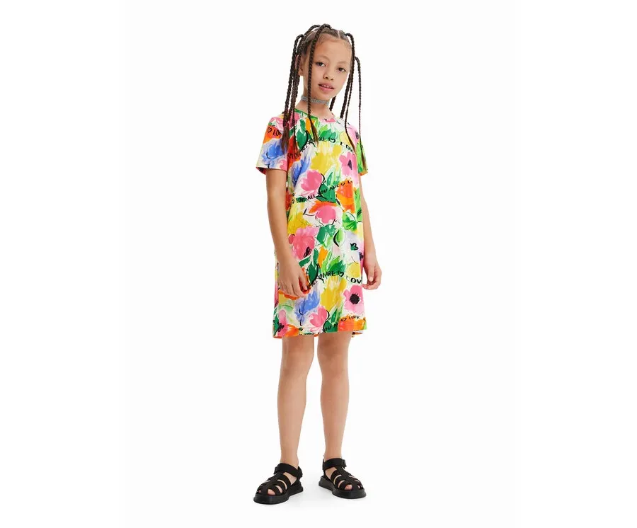 obrazek 1 Desigual Sukienka codzienna 23SGVK14 Kolorowy Regular Fit