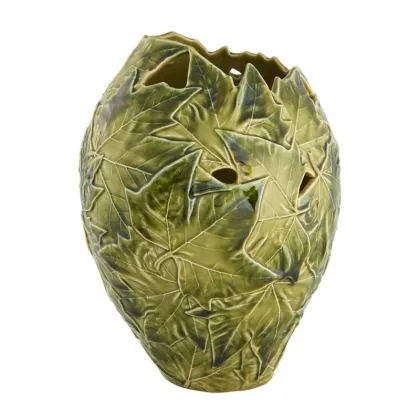 Zdjęcie Wiejski dekoracyjny wazon ceramiczny - Bordallo Pinheiro