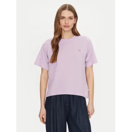 Zdjęcie Guess Jeans T-Shirt W4YI05 K8HM0 Fioletowy Regular Fit