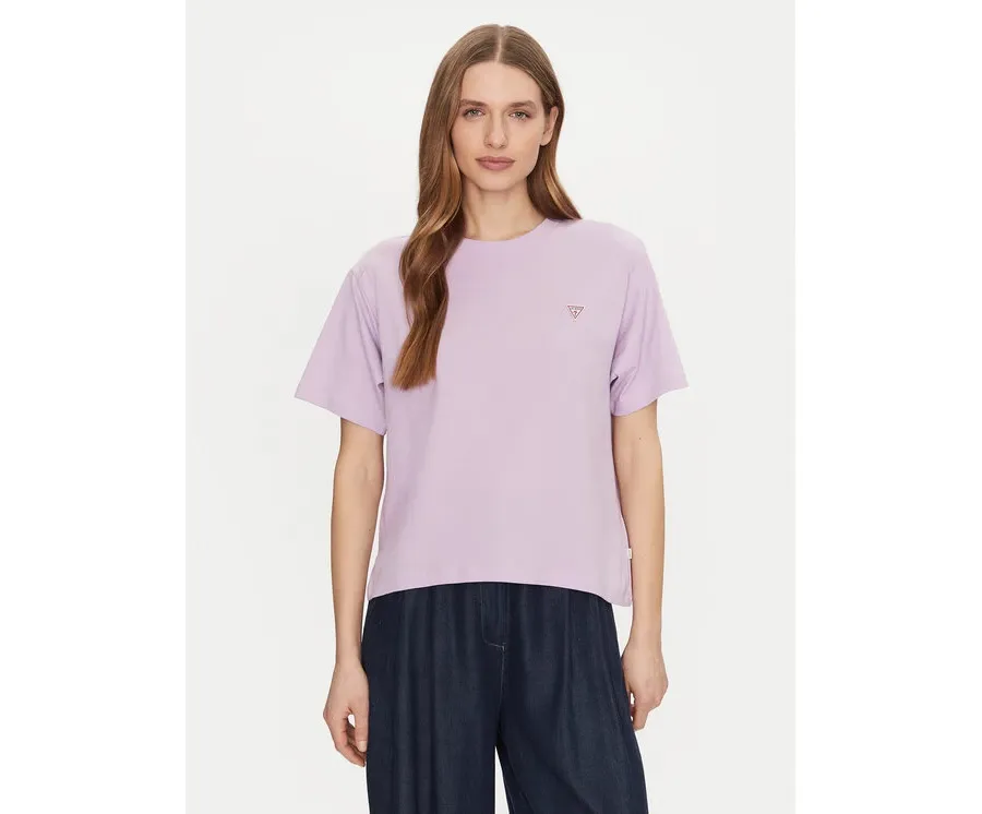 obrazek 1 Guess Jeans T-Shirt W4YI05 K8HM0 Fioletowy Regular Fit