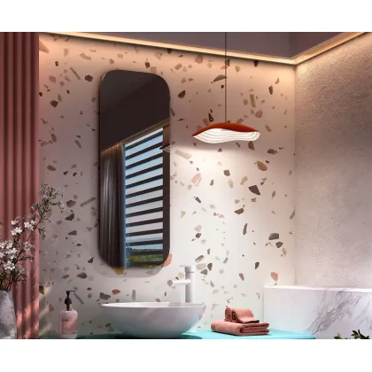 Zdjęcie Oryginalna lampa wisząca z metalu i aluminium