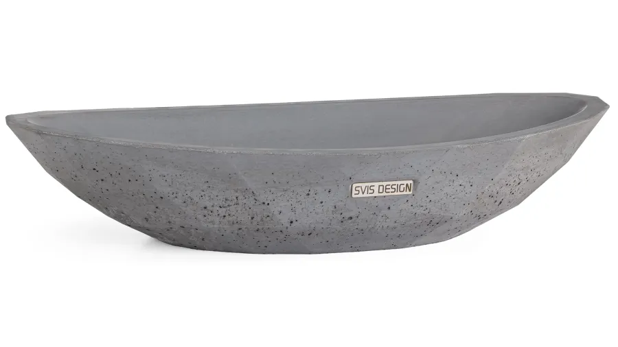 obrazek 1 Stylowa umywalka 60 cm DIAMOND BASIC – średnioszary, bez dekoru, bez lakieru