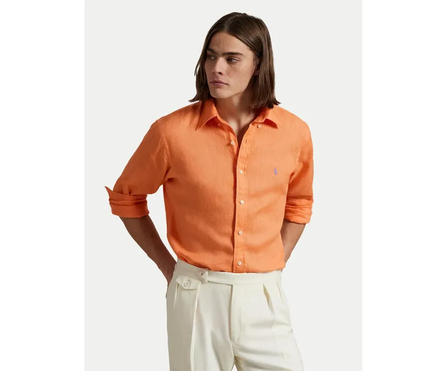 obrazek 1 Polo Ralph Lauren Koszula 710968915009 Pomarańczowy Slim Fit