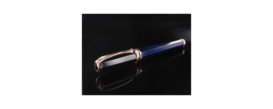 obrazek 2 Oryginalne Niebieskie Pióro Wieczne GOLD Piccola Montegrappa