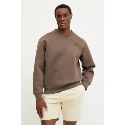 Zdjęcie The North Face bluza Crew Neck Sweatshirt męska kolor brązowy melanżowa NF0A8AMA2QI1