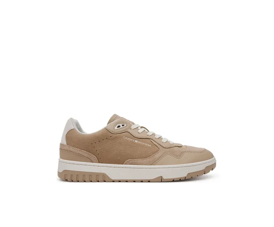 obrazek 1 Tommy Hilfiger Sneakersy Th Basket Better Premium Mix FM0FM05417 Beżowy