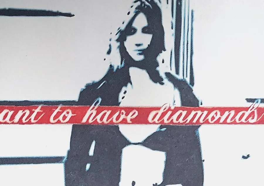 obrazek 2 I want to have diamonds -  obraz akryl na płótnie 70x50 seria VERY LUXURY
