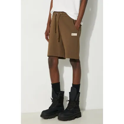 Zdjęcie Alpha Industries szorty bawełniane kolor brązowy 106365.629-BRAZOWY