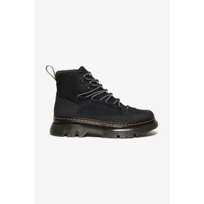 Zdjęcie Dr. Martens botki Boury kolor czarny na płaskim obcasie DM27831001