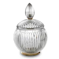 Picture A large crystal container for cotton buds for a unique bathroom – 3SC