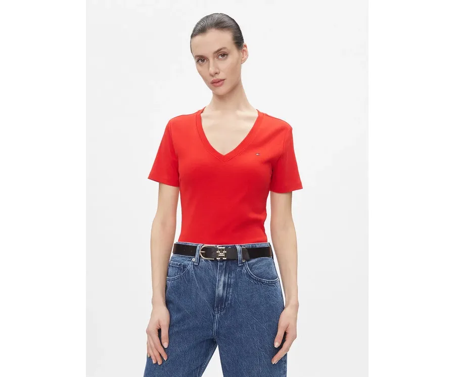 obrazek 1 Tommy Hilfiger T-Shirt New Cody WW0WW40584 Czerwony Slim Fit