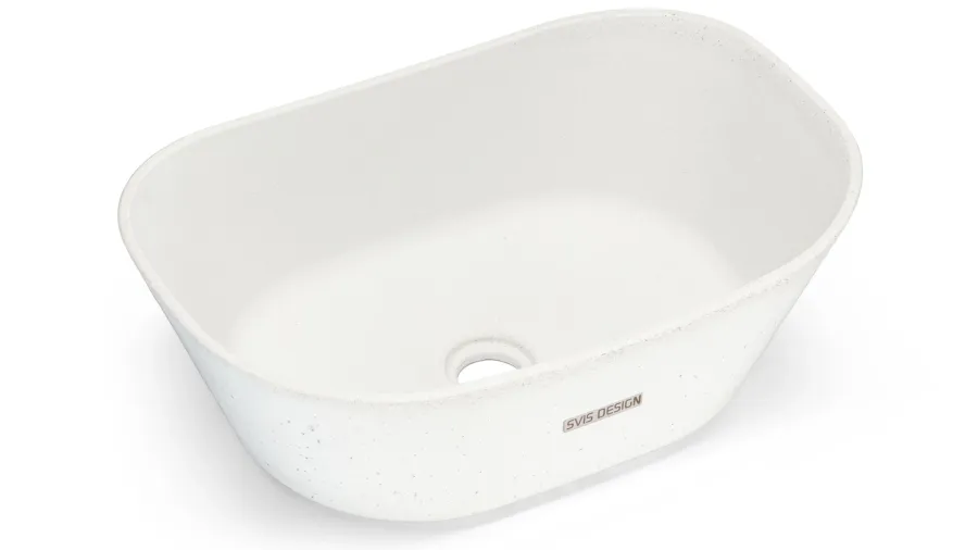 obrazek 2 Luksusowa umywalka 50 cm LIBRA BASIC – naturalny, bez dekoru, bez lakieru