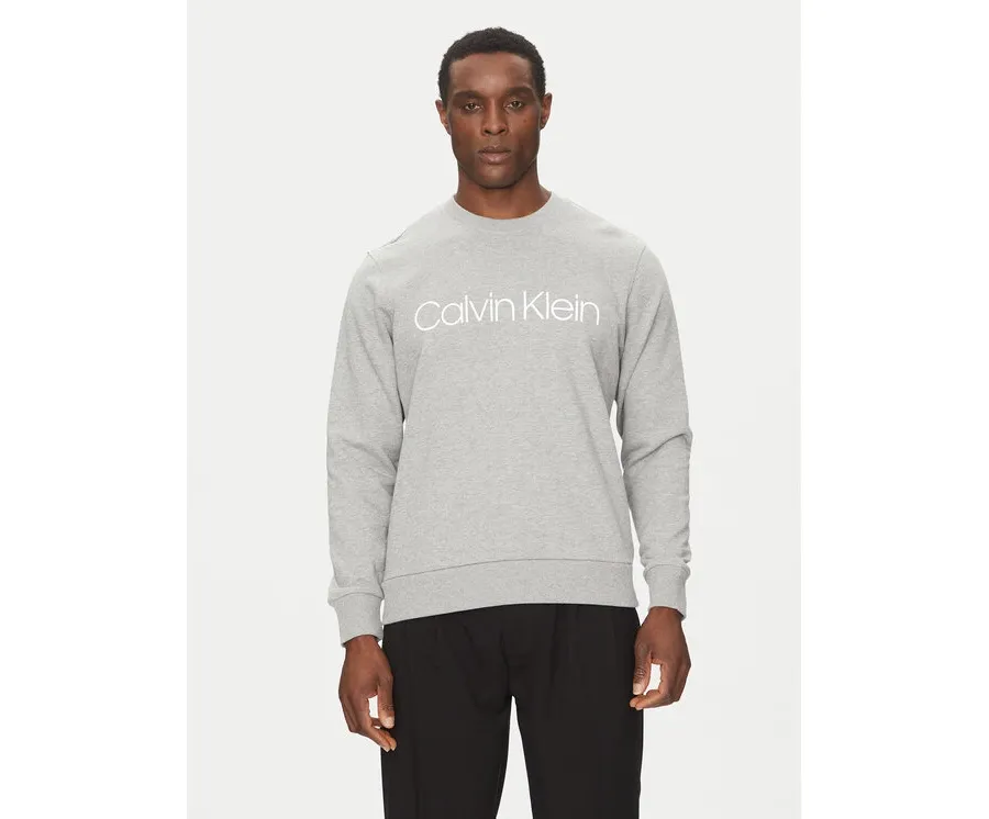 obrazek 1 Calvin Klein Bluza Logo K10K104059 Szary Regular Fit