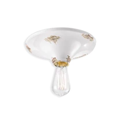 Zdjęcie Stylowa włoska lampa sufitowa-plafoniera w stylu vintage