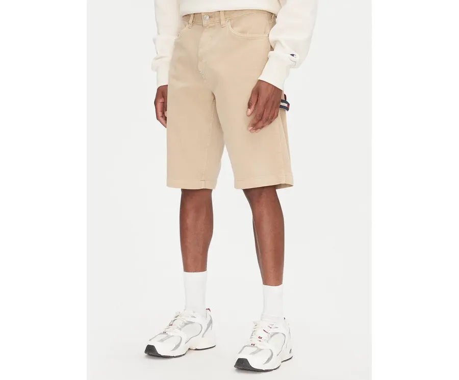 obrazek 1 Tommy Jeans Szorty materiałowe Jaimie DM0DM21951 Beżowy Slim Fit