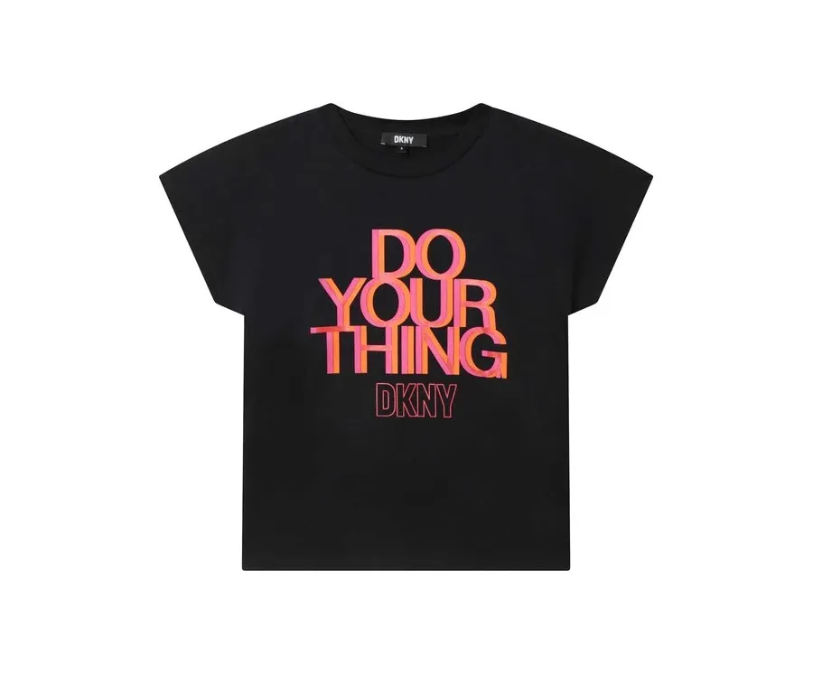 obrazek 1 DKNY T-Shirt D35S88 D Czarny Regular Fit