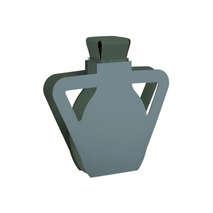 Zdjęcie Oryginalny skórzany jasnobłękitny wazon Otto 9x41xH44 cm