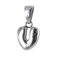 Picture V-shaped pendant made of white gold