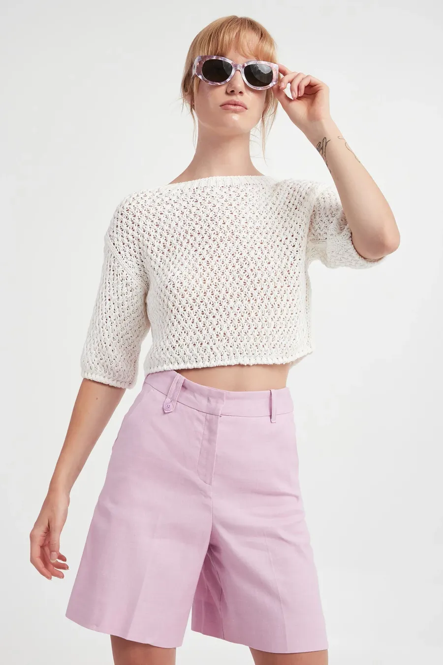 obrazek 1 Sweter damski ażurowy Celebre MARELLA MONOCHROME Marella