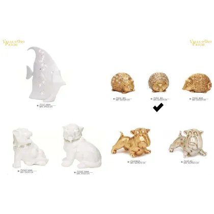 Picture Golden hedgehog with crystals - Valle d'oro Patchi