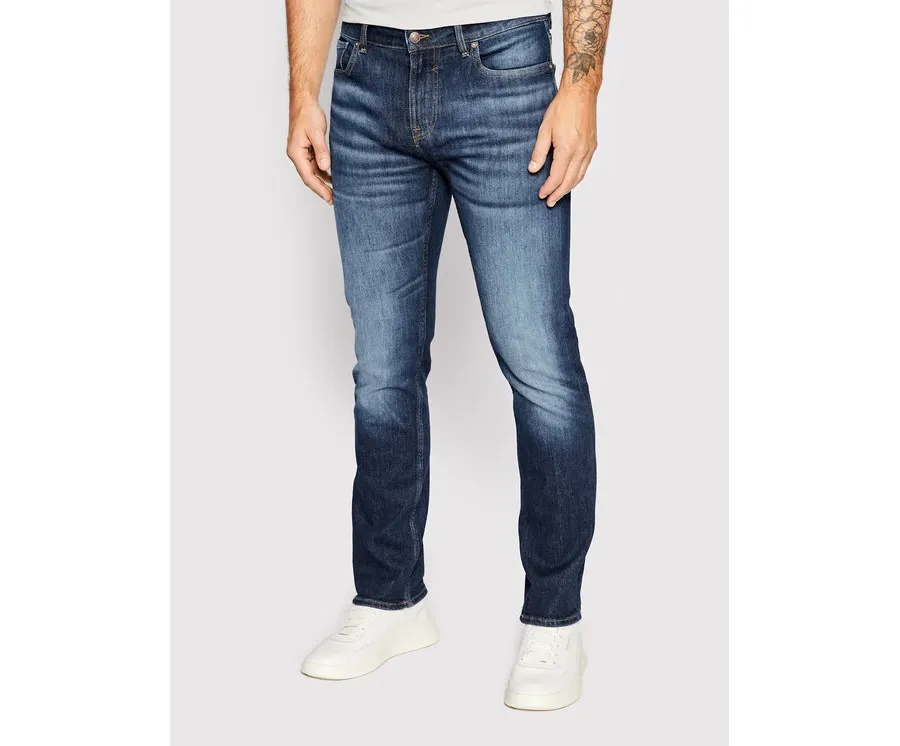 obrazek 1 Guess Jeansy Angeles M2YAN2 D4Q41 Granatowy Slim Fit