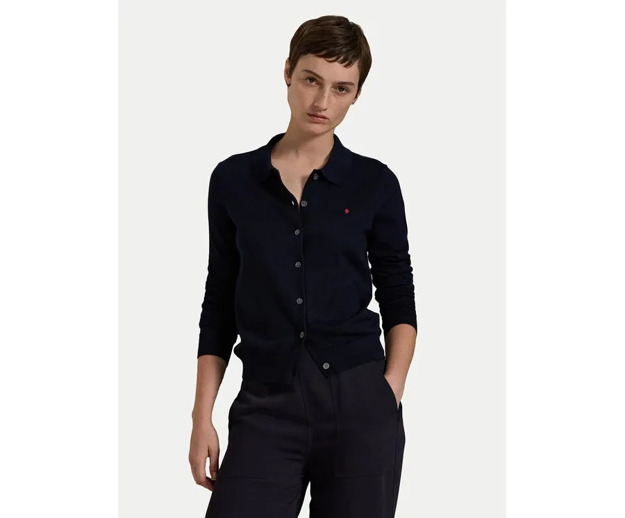 obrazek 1 Polo Ralph Lauren Kardigan 211959285001 Granatowy Slim Fit