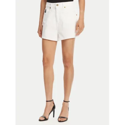 Zdjęcie Versace Jeans Couture Szorty jeansowe 78HAD514 Biały Straight Fit