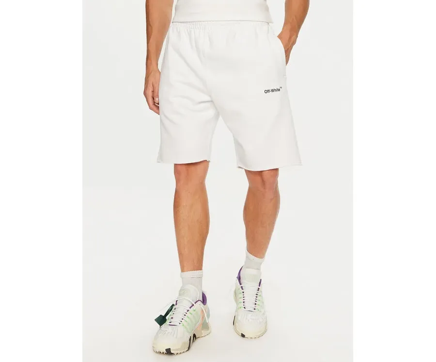 obrazek 1 Off-White Szorty sportowe OMCI006G21FLE0010110 Biały Regular Fit