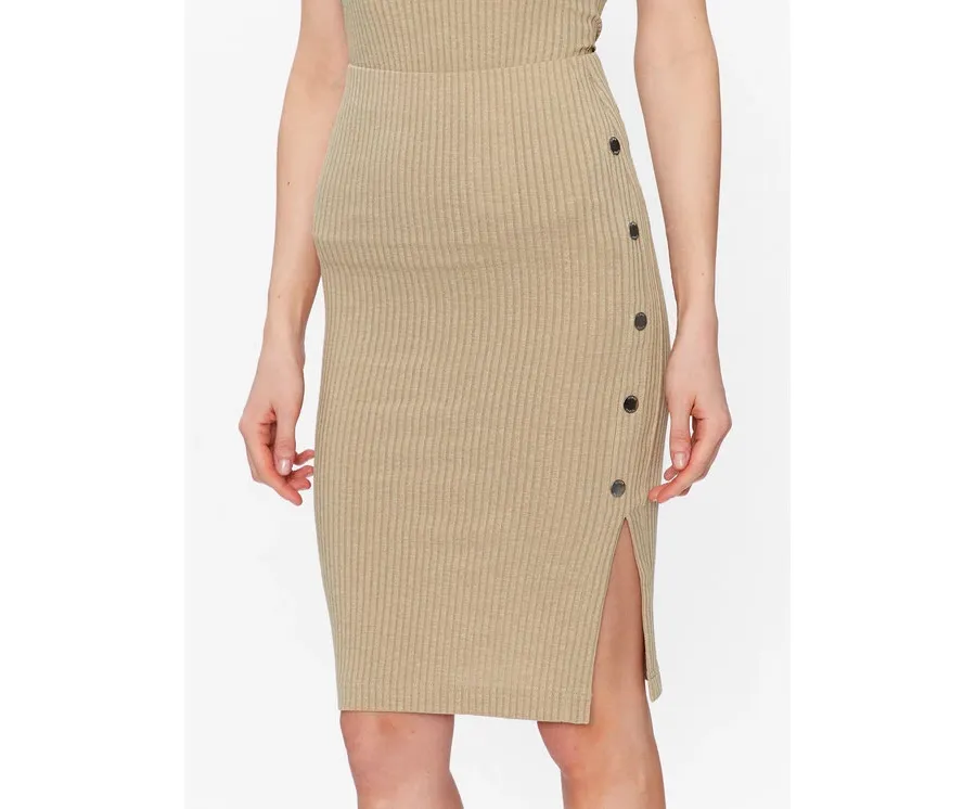 obrazek 1 Guess Spódnica ołówkowa Edna W3GD99 KBPF0 Beżowy Slim Fit