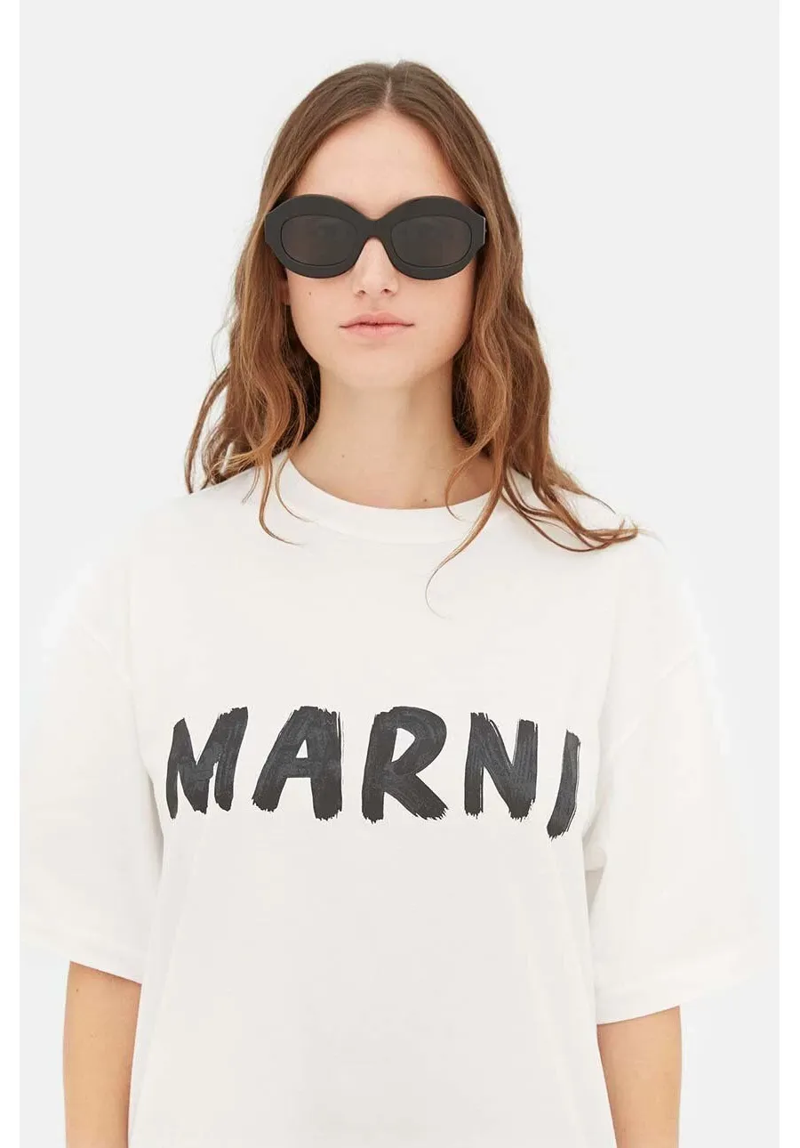 obrazek 1 Marni okulary przeciwsłoneczne Ik Kil Cenote damskie kolor czarny EYMRN00023 001 4IE
