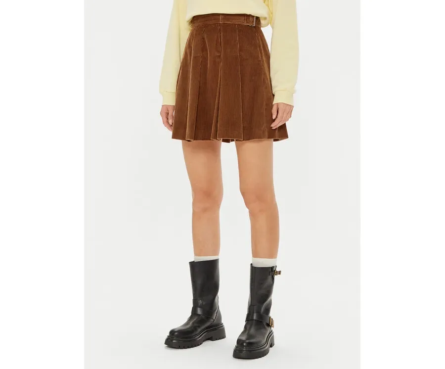obrazek 1 Weekend Max Mara Spódnica mini Zucca 2425106042 Brązowy Regular Fit