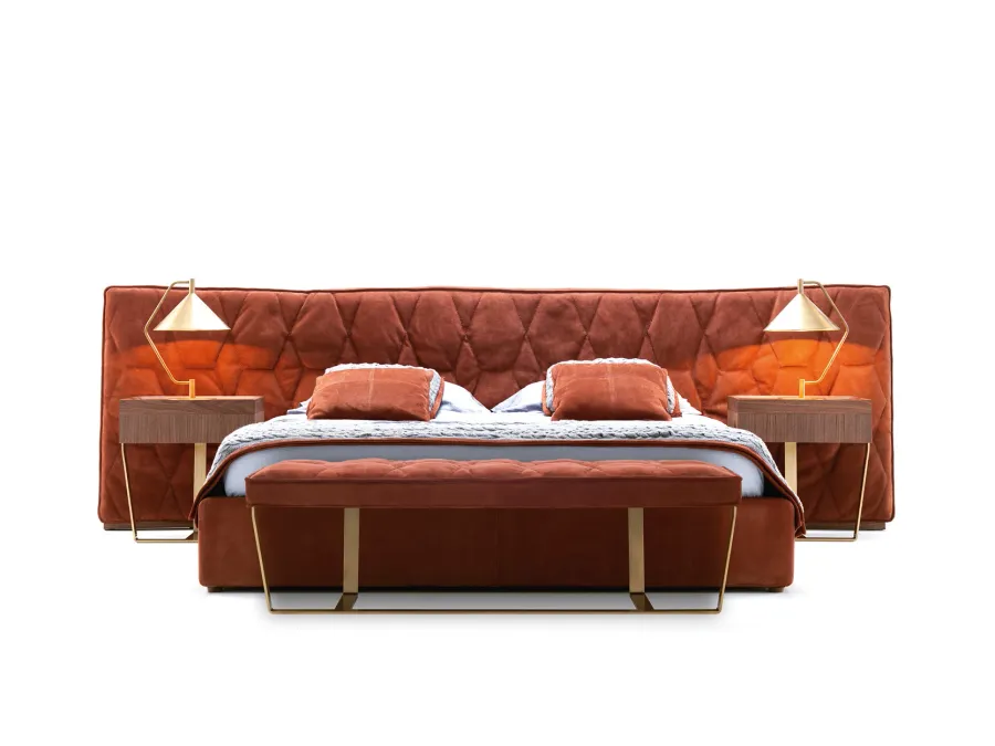 obrazek 2 Designerskie łóżko Cesar z szerokim zagłówkiem, queen size - Ulivi Salotti