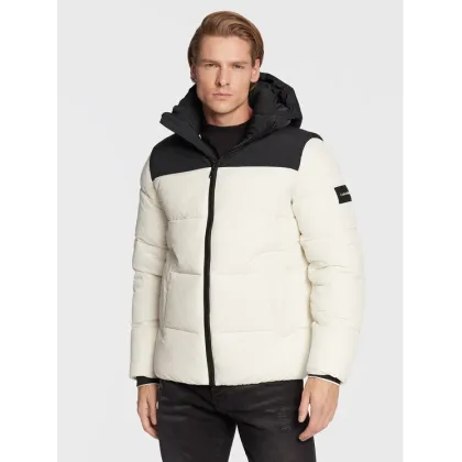 Zdjęcie Calvin Klein Kurtka zimowa Crinkle Color Block K10K110337 Écru Regular Fit