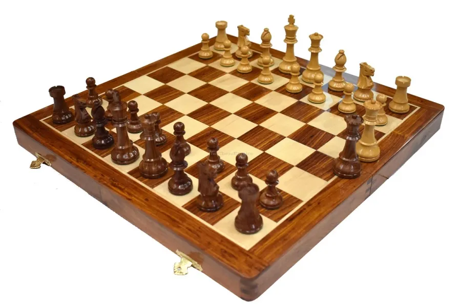 obrazek 1 Ekskluzywny komplet szachowy z szufladą z serii klubowej - The Chess Empire