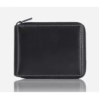 Picture Black men's leather wallet from the Texas Compact collection