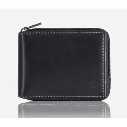 Picture Black men's leather wallet from the Texas Compact collection