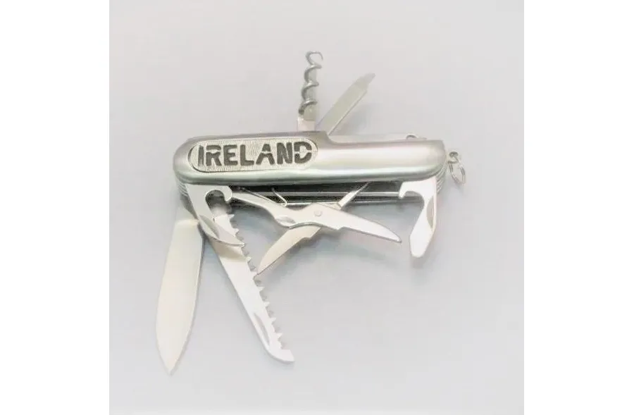 obrazek 1 Scyzoryk wojskowy z pewteru z emblematem zdobionym napisem „Irlandia”