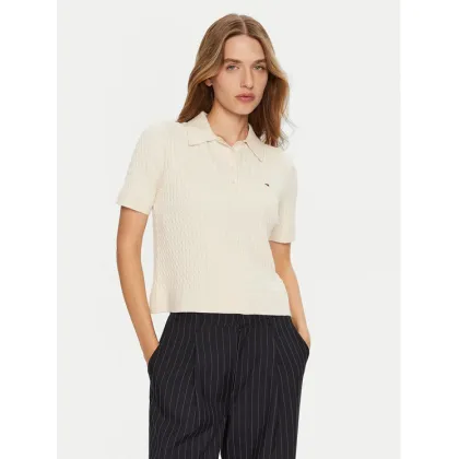 Zdjęcie Tommy Hilfiger Sweter WW0WW43957 Écru Regular Fit