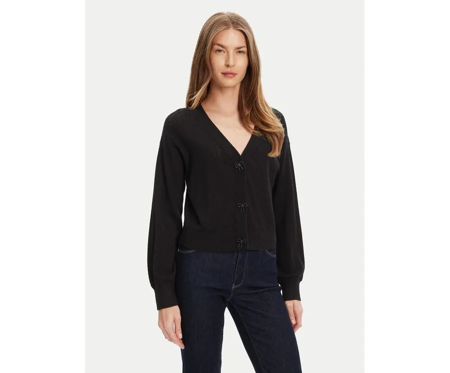 obrazek 1 Guess Kardigan W5YR01 Z2ZK2 Czarny Regular Fit