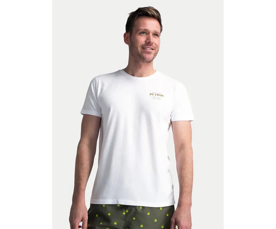 obrazek 1 Petrol Industries T-Shirt M-1040-TSR603 Biały Regular Fit
