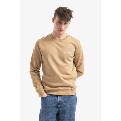 Zdjęcie A.P.C. bluza bawełniana Sweat Item męska kolor beżowy gładka COEAS.H27608-DARKNAVY