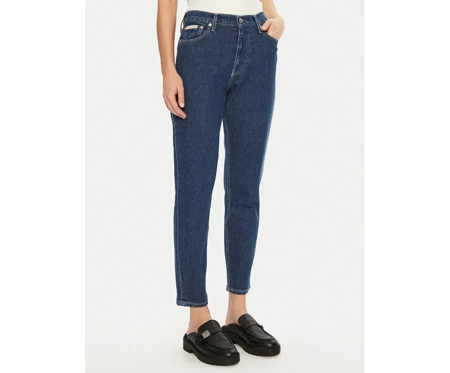 obrazek 1 Calvin Klein Jeans Jeansy J20J224520 Granatowy Mom Fit