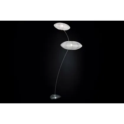 Zdjęcie Luksusowa lampa stojąca ze stali nierdzewnej