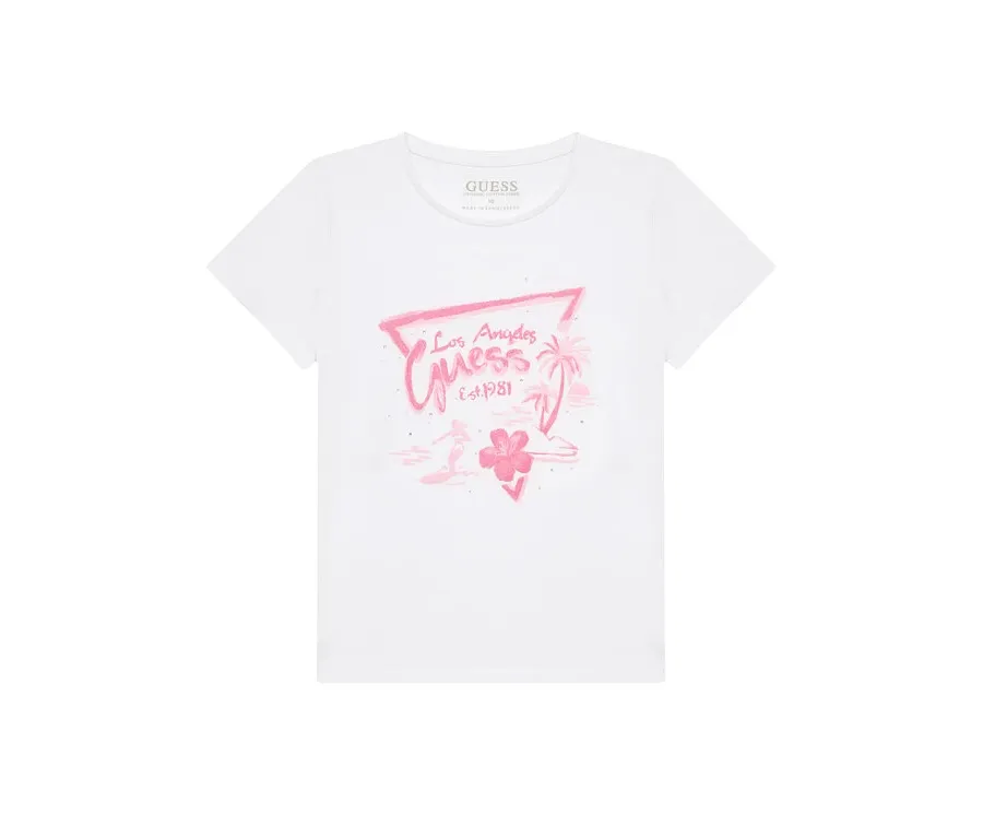 obrazek 1 Guess T-Shirt J5GI30 K6YW4 Biały Regular Fit