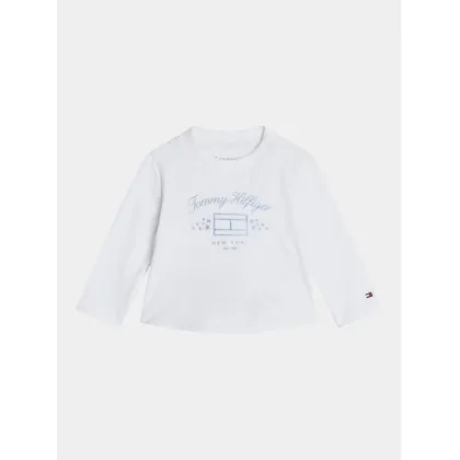 Zdjęcie Tommy Hilfiger Bluzka KN0KN01917 Biały Regular Fit