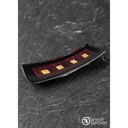 Zdjęcie Abstrakcyjne naczynie ze szkła Murano rozmiar L