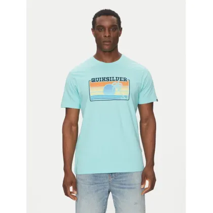 Zdjęcie Quiksilver T-Shirt EQYZT08065 Turkusowy Regular Fit