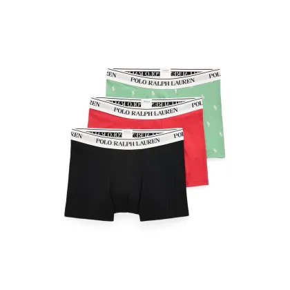 Zdjęcie Polo Ralph Lauren bokserki 3-pack męskie kolor zielony 714830299